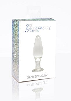 Star Sparkler / Buttplug i glas