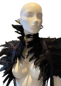 Feather Shoulder Wrap / Axelsjal av fjädrar