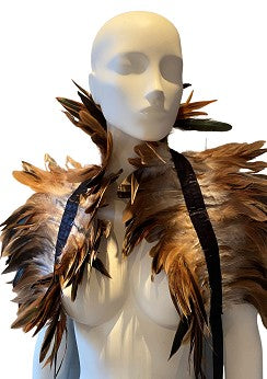 Feather Shoulder Wrap / Axelsjal av fjädrar
