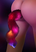 Svans med Buttplug och LED / Petplay