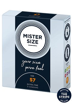 Mister Size 57 mm Kondomer 3 st
