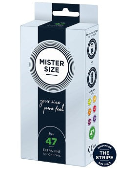 Mister Size 47 mm Kondomer  10 st